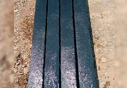 Палисад из камня, Belgian Black, колотый, 100х100х1000 мм