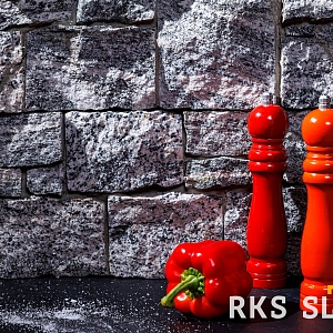 Камень в интерьере 3D панели RKS SLATE Гранит Sesame Grey Country