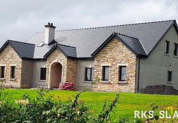 Фасадный сланец RKS SLATE Graphite Natural 500х250 мм