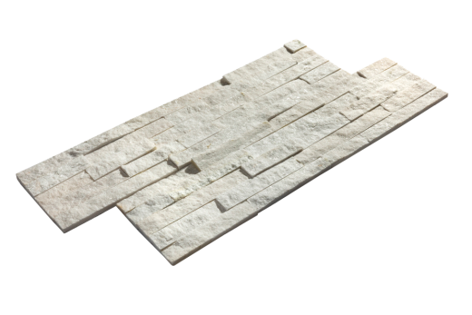 Текстура белого кварцита 3D панели RKS SLATE White Quartz Classic, крупный план