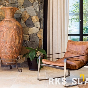 Камень в дизайне интерьера RKS SLATE Beige Grey Quartz Loose