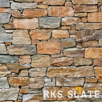 Натуральный камень для фасада RKS SLATE Multi Quartz Strips