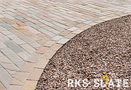 Брусчатка RKS Slate Belgian Multi 100х100 мм