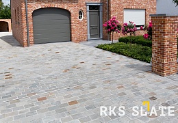 Брусчатка RKS Slate Belgian Grey 100х100 мм