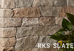 Облицовочный камень RKS SLATE Sesame Yellow Quartz Castle