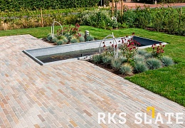 Брусчатка RKS Slate Belgian Multi 100х100 мм