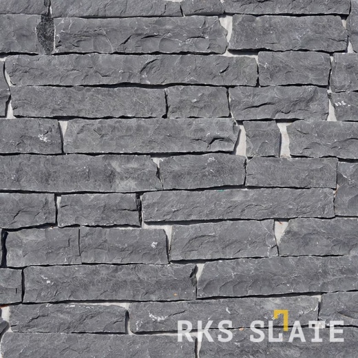 Фасадный камень для фасада RKS SLATE Black Canyon Strips