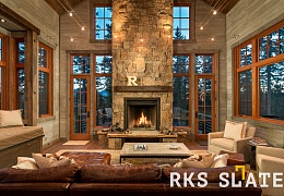 Облицовочный камень RKS SLATE Sesame Yellow Quartz Castle