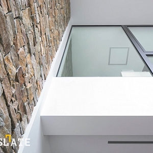 Отделка камнем в интерьере RKS SLATE Кварцит Beige Quartz Country