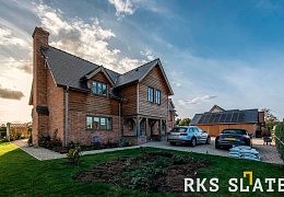 Фасадный сланец RKS SLATE Graphite Natural 500х250 мм