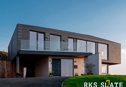 Фасадный сланец RKS SLATE Graphite Natural 500х250 мм