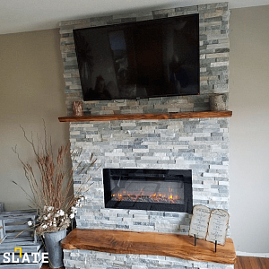 Природный камень для каминов 3D панели из натурального камня Мрамор Cloudy Grey Classic