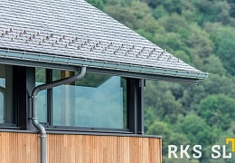 Фасадный сланец RKS SLATE Graphite Natural 500х250 мм