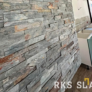 Декоративный камень для отделки камина 3D панели RKS SLATE Сланец Rustyc Rockface