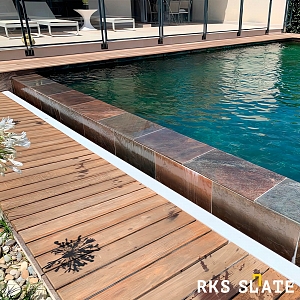 Плитка для пола бассейна Сланец Copper Natural — RKS SLATE