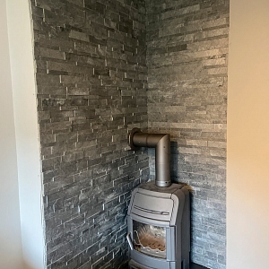 Отделочный декоративный камень для камина 3D панели RKS SLATE Сланец Silver Grey Natural