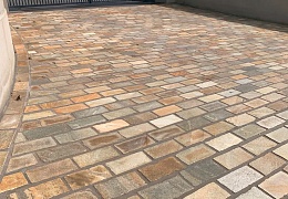 Кварцитовая брусчатка RKS Slate Maryland 200x100 мм