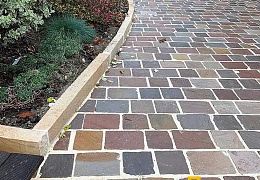 Брусчатка RKS Slate Belgian Multi 100х100 мм