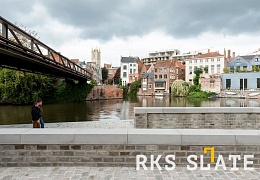 Брусчатка RKS Slate Belgian Grey 100х100 мм