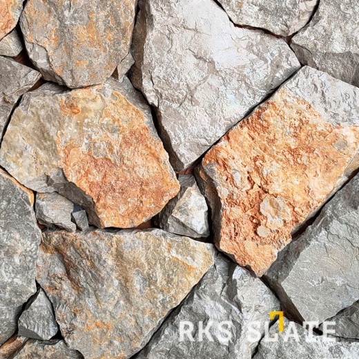 Облицовочный камень для фасада RKS SLATE Smoke Grey Marble Loose