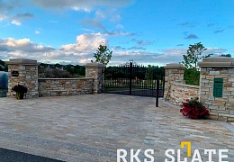Кварцитовая брусчатка RKS Slate Maryland 200x100 мм