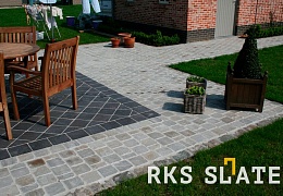 Брусчатка RKS Slate Belgian Grey 100х100 мм