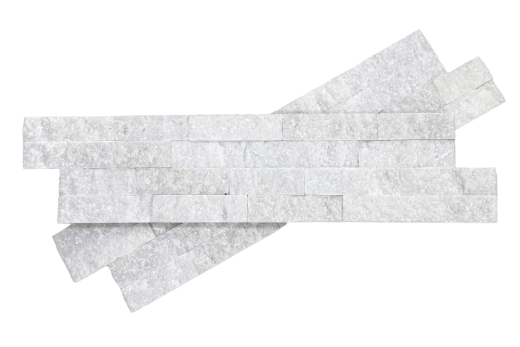 3D панели из камня RKS SLATE Кварцит White Quartz Rockface