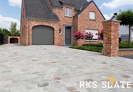 Брусчатка RKS Slate Belgian Grey 100х100 мм