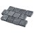 Состаренная брусчатка RKS Slate Templ Belgian Black Limestone 100х100 мм. Прочная тротуарная плитка и плитка для пола из натурального известняка. Лучшая цена на плитку из камня известняк