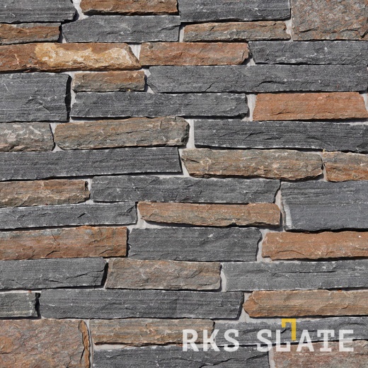 Облицовочный камень RKS SLATE Plymouth Quartz Strips