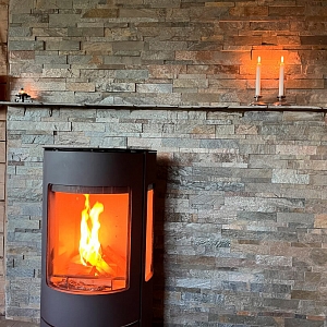 Камень для облицовки камина 3D панели RKS SLATE Кварцит Silver Shine Natural